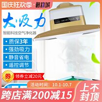 Chess and card room air purifier smoking lamp mahjong machine air purifier silent smoking automatic lifting chandelier