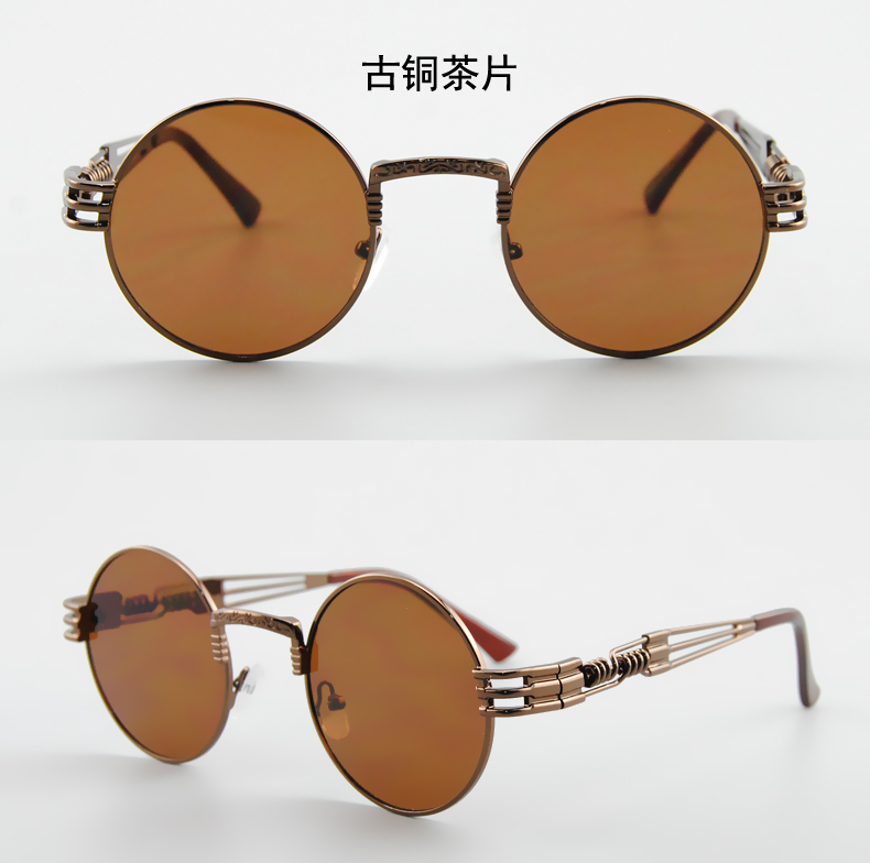 Đàn ông và phụ nữ Hoàng tử gương xu hướng kính râm cổ điển cá tính Kính râm hipster Gương phẳng ống kính kính đổi màu