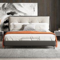 Georgia bei ou gentry cloth art bed light luxury modern small-sized double master nuptial bed technology bu chuang 1 8 meters bed