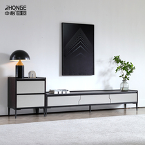 Zhongge rock board coffee table TV cabinet combination light luxury Nordic marble small apartment simple modern living room household
