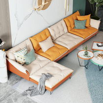 Zhongge modern simple light luxury fabric sofa minimalist living room L small apartment Net Red Corner technology cloth New