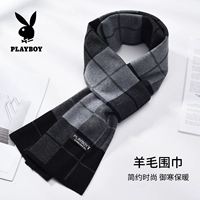 Playboy, демисезонный шерстяной удерживающий тепло высококлассный защищающий от холода шарф для друга, мужской стиль, в корейском стиле, подарок на день рождения