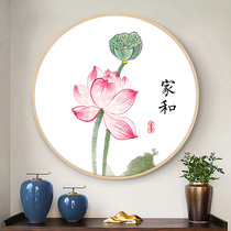 Lotus cross stitch 2021 New thread embroidery living room simple modern restaurant flower series small pieces simple embroidery