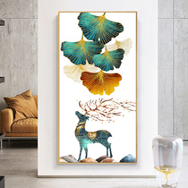 Rich elk cross stitch 2021 New thread embroidery living room small pieces porch vertical version of their own embroidery simple handmade European style