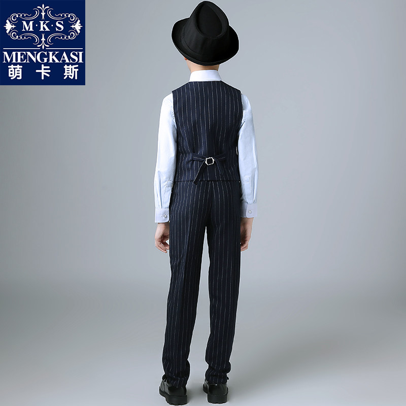 Boys dress vest suit children model catwalk piano costume spring boy