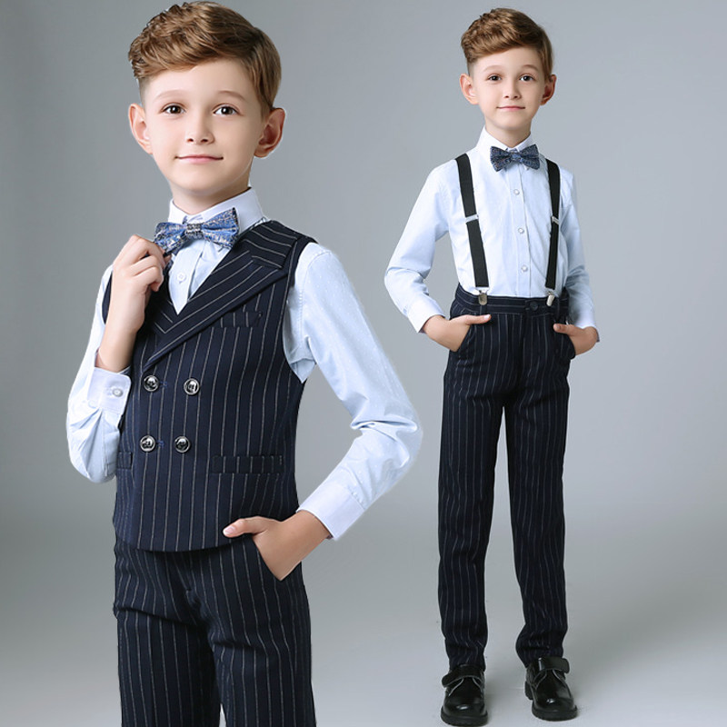 Boys dress vest suit children model catwalk piano costume spring boy