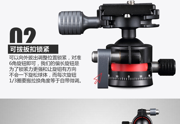 Phổ nam bóng lửa đầu SLR camera chân máy đơn hình ảnh cầm tay vi E1-X E2-X E3-X - Phụ kiện máy ảnh DSLR / đơn balo máy ảnh