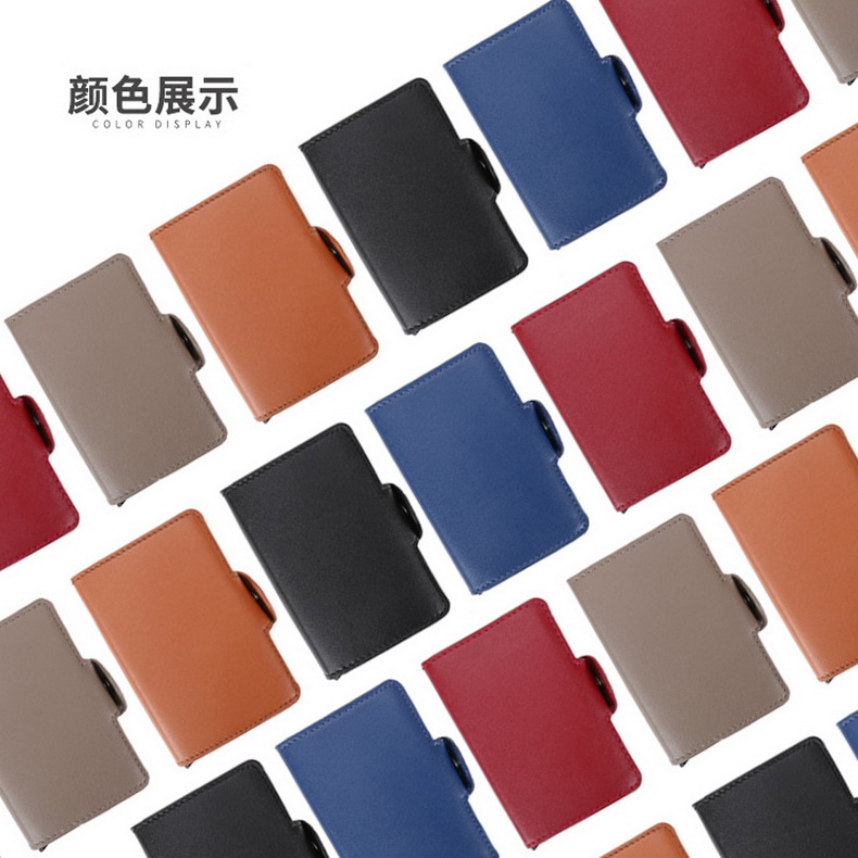 Đan Mạch Vanlemn chủ thẻ khiên ví NFC ví chống trộm bàn chải RFID chống khử từ thẻ chủ thẻ dung lượng lớn - Chủ thẻ ví gucci nam