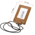 Đan Mạch Vanlemn bàn chải chống trộm thẻ flash đặt thẻ huy hiệu danh sách da RFID che chắn NFC chống thẻ gói chủ thẻ - Chủ thẻ
