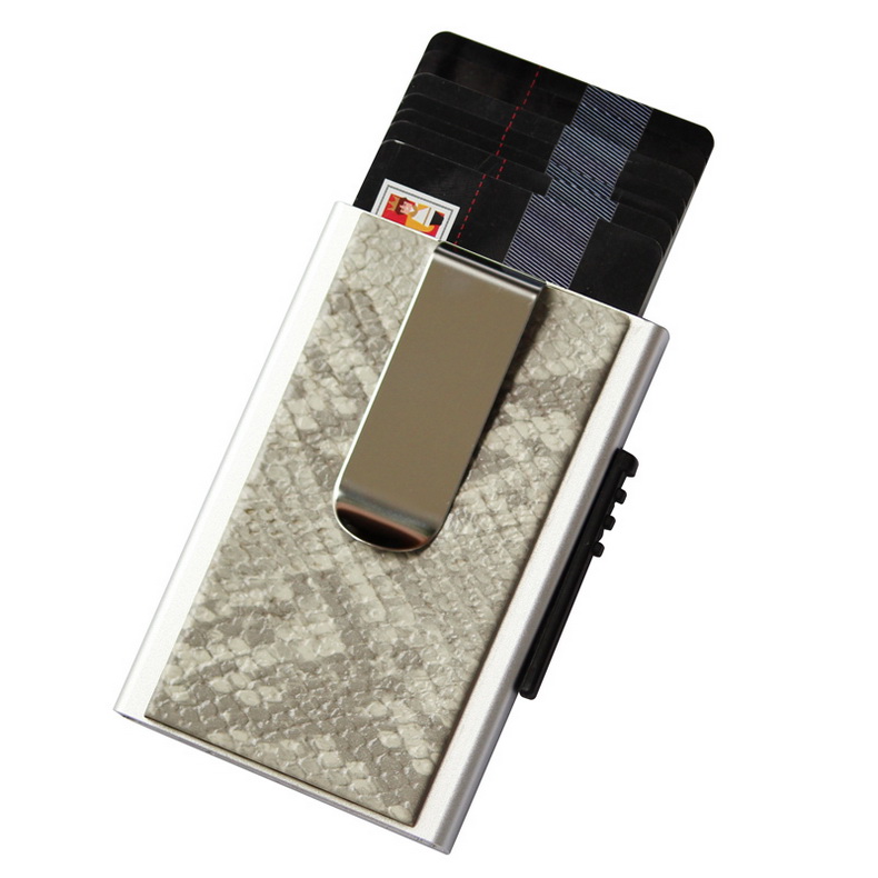 Đan Mạch Vanlemn che chắn bàn chải chống trộm NFC Thẻ ngân hàng chống từ tính bộ thẻ thẻ chủ thẻ đa chức năng ví đựng thẻ mini