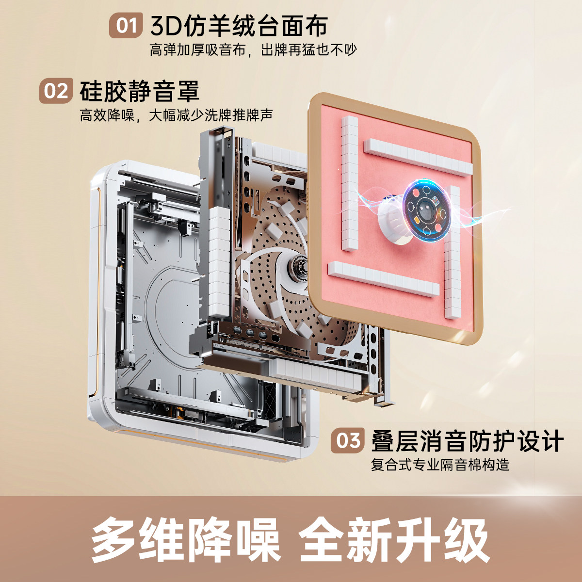 Xuande [Internet Celebrity Cream Style] Xiaohongshu Recommended Pink Fully Automatic Mahjong Machine Home Folding Mahjong Table