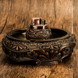 Ветрозащитная зажигалка, ретро пепельница, комплект для офиса, китайский стиль