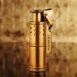 Ретро старомодная латунная креативная классическая ветрозащитная зажигалка на керосине, ностальгия