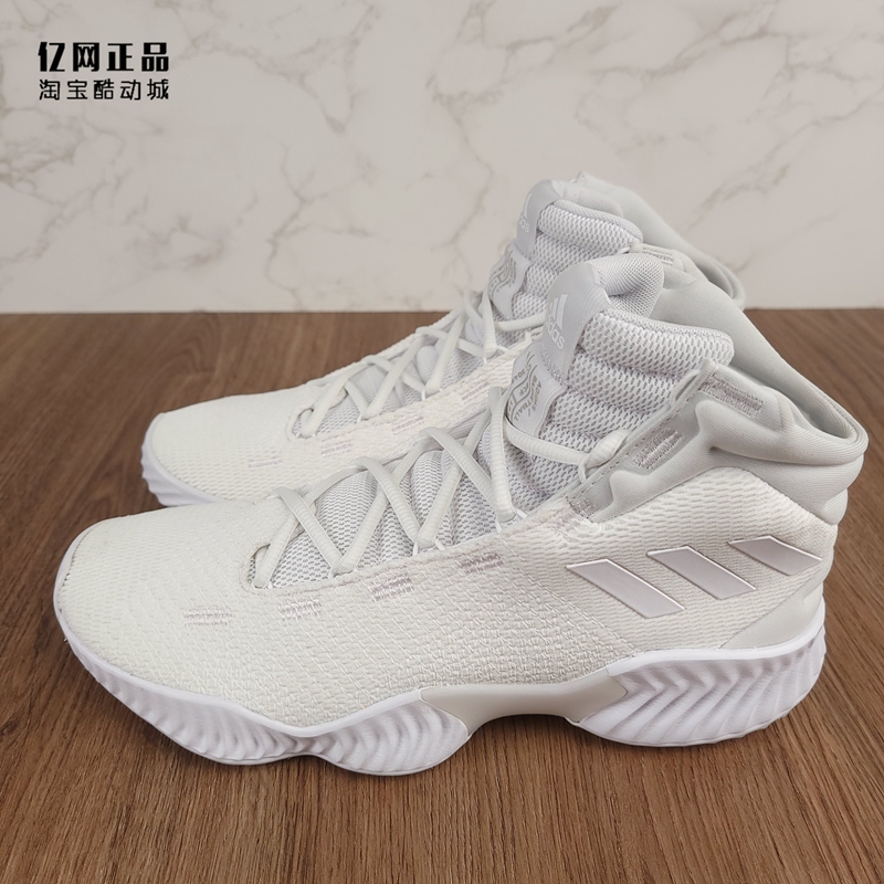 Adidas Pro Bounce Men's Cushioning High-Top Practical Wear-Resistant Basketball Shoes Fw0902
