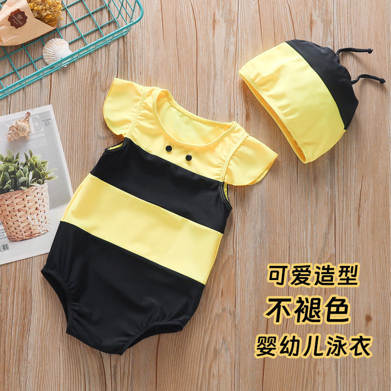 Baby swimsuit female baby one-year-old baby swimsuit Korean version male treasure 2023 new foreign style cute hot spring