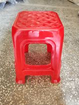 Round stool plastic stool cooked plastic chair High stool thickened adult plastic household Dengzi plastic chair