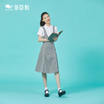 Shenzhen school uniform Sha Chen Leopard Middle School girls summer dress