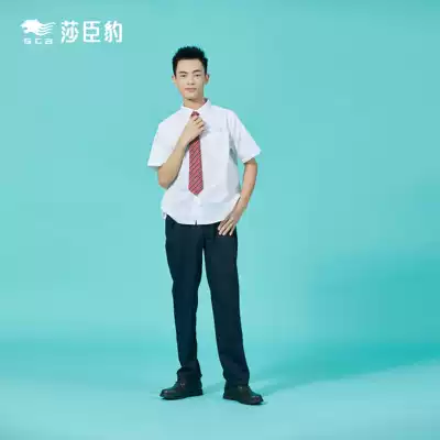 Shenzhen school uniform Sha Chen Bao Middle School boys summer dress