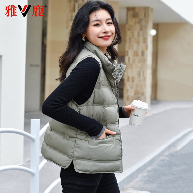 Yalu 2025 New Lightweight down Vest for Women, Outerwear or Innerwear, Thin Winter Trendy Jacket