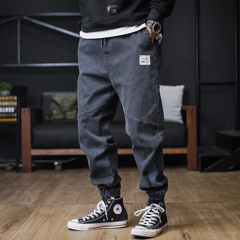 Jeans Men's gats Overweight Overweight overweight Loose Bunches Kharen Pants Casual Long Pants Japan elastic 90% pants