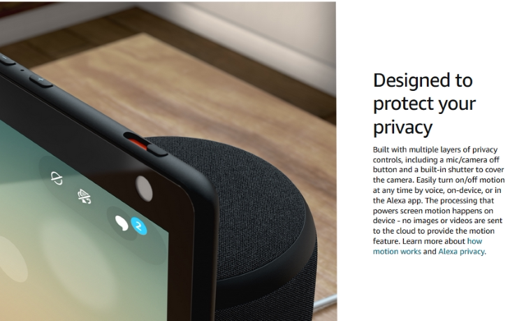 IP-камера 美国 all-new echo show 10 第三代 智能显示屏摄像头.