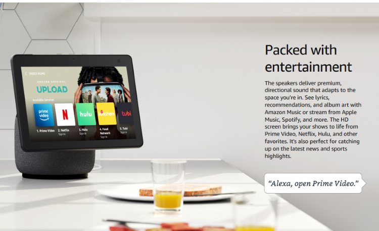 IP-камера 美国 all-new echo show 10 第三代 智能显示屏摄像头.