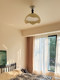 Mingyixuan Chinese-Style Eggshell Ceiling Lamp Corridor Hallway Entrance Bedroom Lamp Chandelier French Cream Style Decorative Lamp