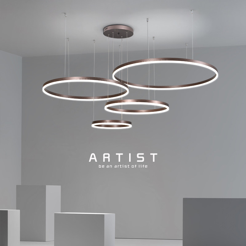 Living room chandelie 2020 new minimalist modern atmosphere Home LED Creative Nordic Dining Room Lamps Net Red Lights