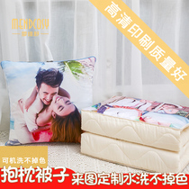  Pillow custom logo photo diy custom car cushion nap pillow multifunctional dual-use pillow quilt