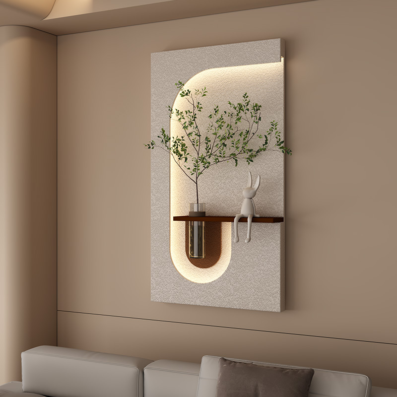 Jia Si Jia 2024 Vase Hydroponic Decorative Painting Cream Style Entrance Hall Three-Dimensional Decorative Painting Sandstone Wall Lamp Painting Jia Si Jia 2024 Vase Hydroponic Decorative Painting Cream Style Entrance Hall Three-Dimensional Decorative Painting Sandstone Wall Lamp Painting