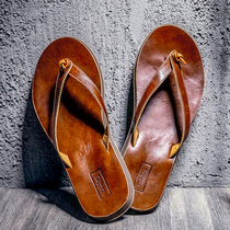 2022 New Man Slippers Slippers Soft soles wear personality sandals mens heads - leather casual shoes