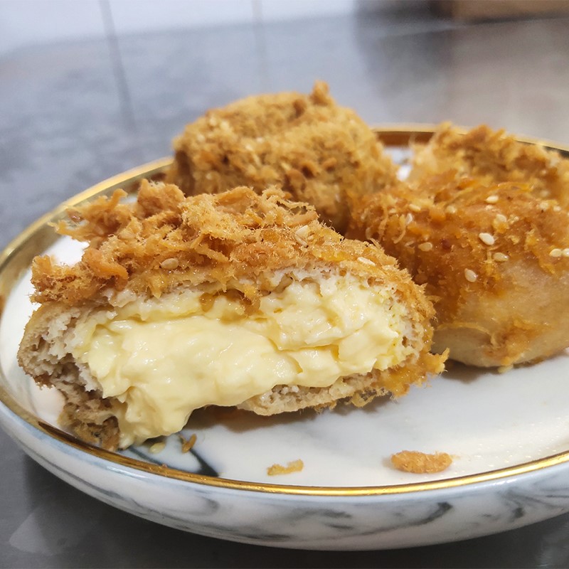 Pork floss salty cheese popping puff ketogenic pastry snacks low-carb snacks full meal replacement saccharin-free flour-free