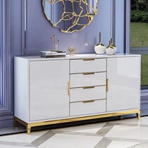 Light luxury sideboard post-modern simple paint porch cabinet Hong Kong style cabinet tea cabinet living room locker locker
