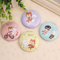 Lovely little mirror with makeup mirror dressing and dressing small double-sided mirror
