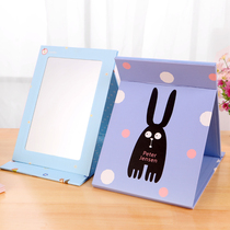 Mirror Desktop folding makeup mirror Desktop large dressing mirror Portable paper mirror Portable mirror