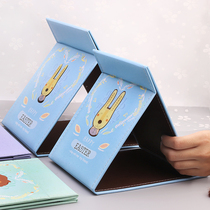 Cartoon with makeup mirror student dormitory folding large mirror portable comb mirror mirror