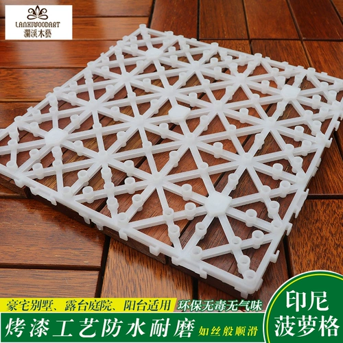 Открытый балкон пол сплошной древесина.