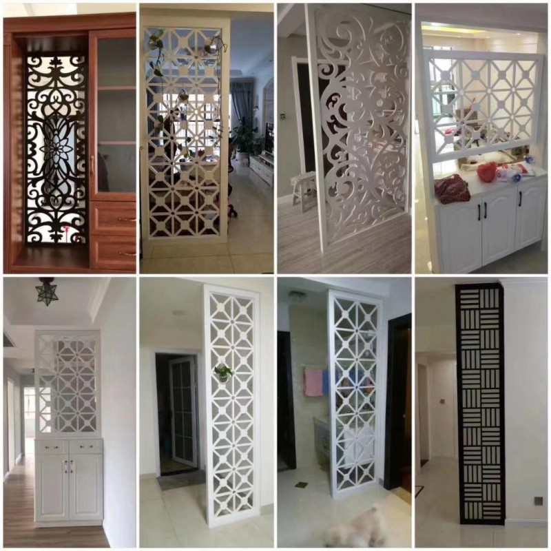 Living room ceiling density board European porch partition panel solid wooden panel ceiling