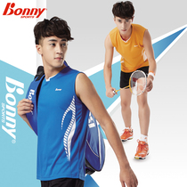 bonny Poli badminton suit summer quick-drying sleeveless vest mens suit sportswear perspiration