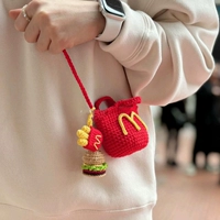 Сумка McDonald's (труба)+фри+инструмент доставки подвески для гамбургеров+учебник