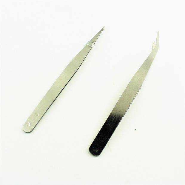 DIY series of nail straight head elbow tweezers GOOI anti - static process small accessories Telecommunication repair clip