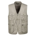 Áo vest nam trung niên mùa xuân và mùa thu mẫu cotton nhiều túi vest ngoài trời câu cá phóng viên chụp ảnh áo vest cổ chữ V áo chi lê Áo vest cotton