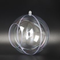 Opening ball transparent plastic hollow round ball acrylic suspended ceiling Kindergarten shop hanging decoration DIY decorative hanging ball
