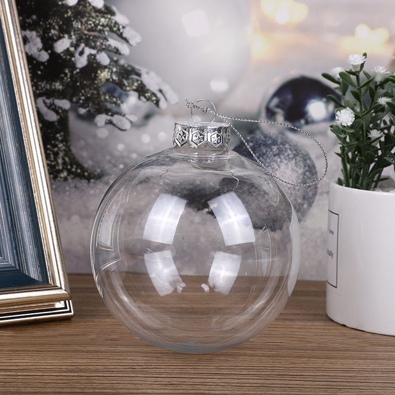 Transparent plastic ball hollow ball hollow ball hanging ball decoration mall shop creative ceiling Christmas tree hanging decoration Christmas balls 