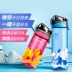 Camellia công suất lớn cốc nước bằng nhựa cốc không gian cốc thể thao du lịch cốc di động có nắp có tay cầm cốc bình thủy tinh đựng nước 2 lít Tách