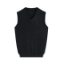 Mùa thu trung niên đan vest nam V-cổ đan vest kích thước lớn Kinh doanh áo len len vai không tay áo len áo cardigan nam Dệt kim Vest
