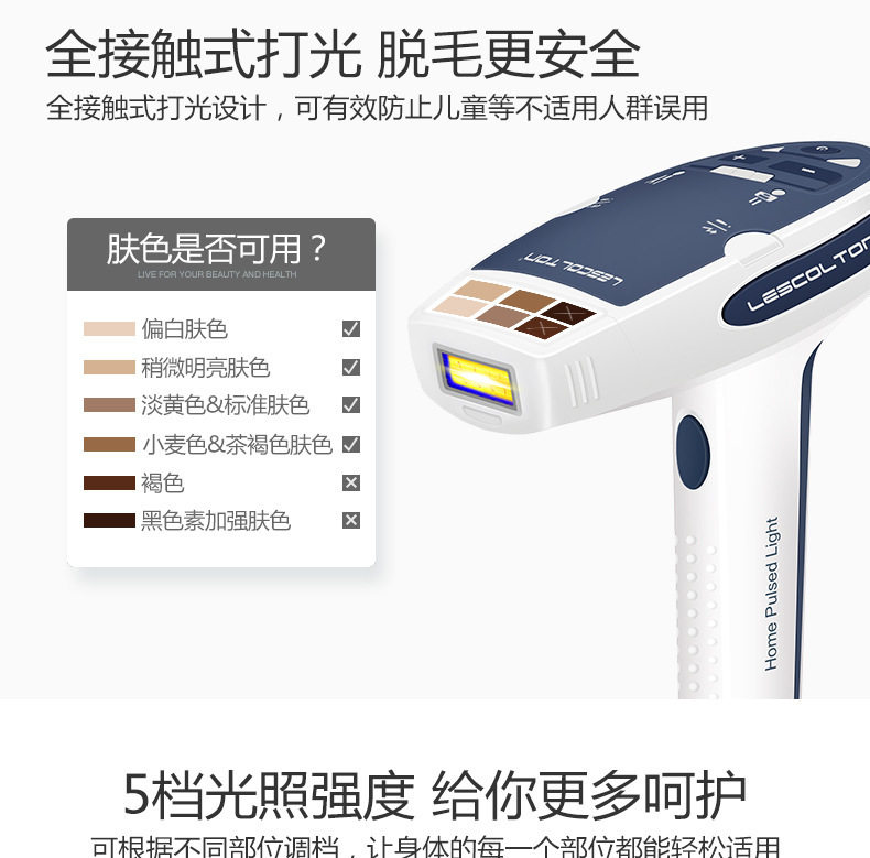 Ms. Liyuanjia's home pulse light hair removal device photorejuvenation device long-lasting painless body hair removal device