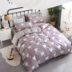 giường lanh 1.5 / 1.8 / 2.0m 1,2m giường dệt một gia đình bốn người ký túc xá ba mảnh chăn 4 - Bộ đồ giường bốn mảnh bộ chăn ga gối đẹp Bộ đồ giường bốn mảnh