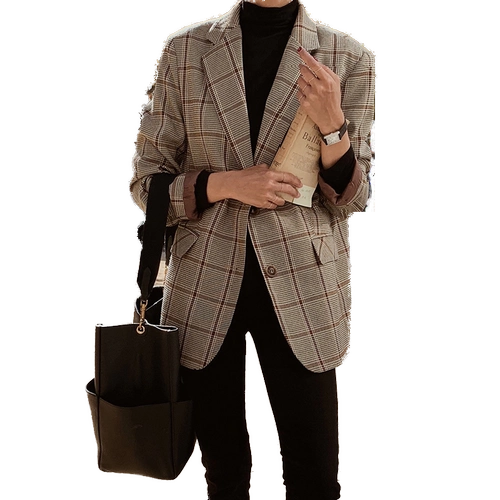 Небольшой осенний пиджак классического кроя для отдыха, подходит для подростков