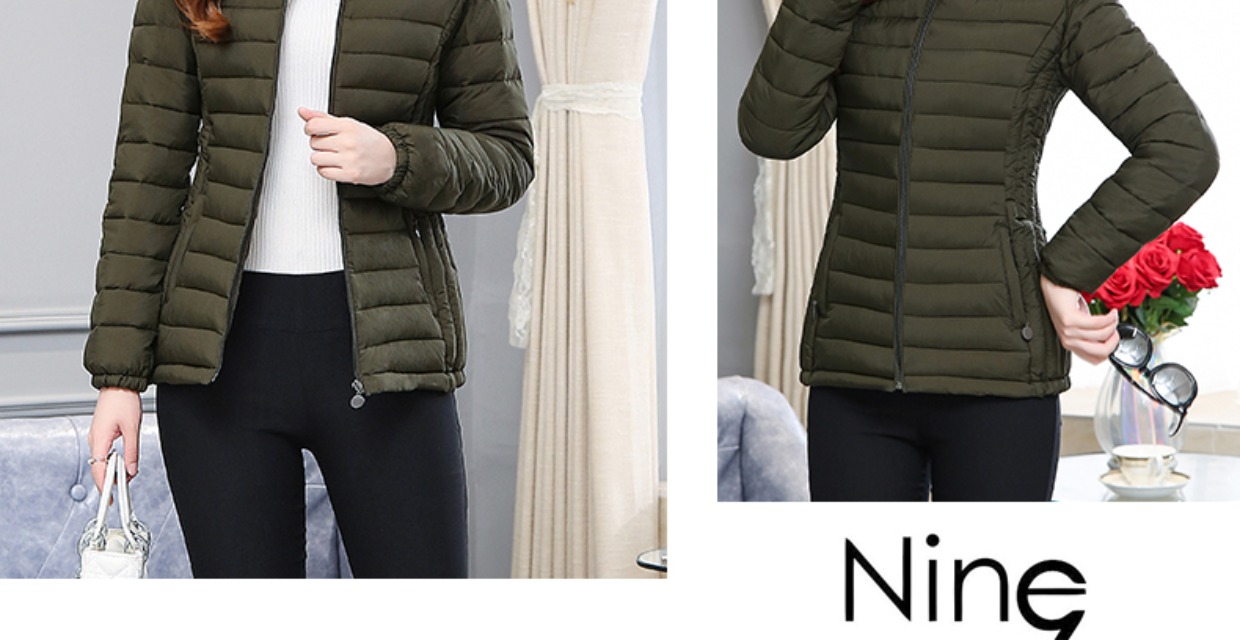 Chống mùa đông mới mỏng eo thon cotton nữ ngắn cotton đứng cổ áo cotton phù hợp với áo khoác mùa đông áo phao gile nữ
